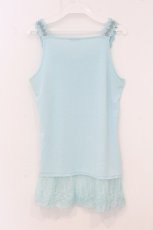 画像3: axes femme / 胸元＆肩デザインロングタンク M ミント O-26-05-02-054-AX-TO-IG-OS (3)
