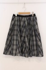 画像1: axes femme / コーデュロイチェックスカート M クロ系 O-26-05-02-056-AX-SK-IG-OS (1)