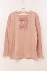 画像1: PINK HOUSE / チェックリボンカットソー L ピンク O-26-05-02-073-LO-TO-IG-OS (1)