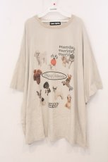 画像1: Candy Stripper / HAPPY FRIENDS OVER SIZE RAGLAN （ハッピーフレンズ オーバーサイズラグラントップス）  ベージュ O-26-05-02-010-PU-TO-IG-OS (1)