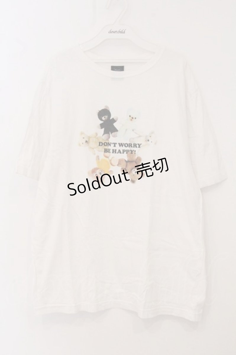 画像1: Candy Stripper / DON'T WORRY Tシャツ 4 ホワイト O-26-05-02-016-PU-TO-IG-ZI (1)