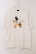 画像1: Candy Stripper / DON'T WORRY Tシャツ 4 ホワイト O-26-05-02-016-PU-TO-IG-OS (1)