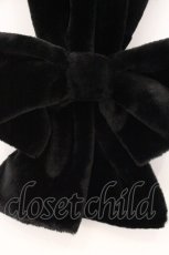 画像2: Candy Stripper / Candy stripper//2026 Happy Bag BIG RIBBON MUFFLER（ビッグリボンマフラー）  ブラック O-26-05-02-021-PU-ZA-IG-OS (2)