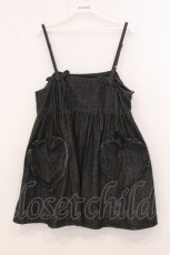 画像1: Candy Stripper / DENIM MINI ONE-PIECE 2 ブラック O-26-05-02-026-PU-OP-IG-OS (1)