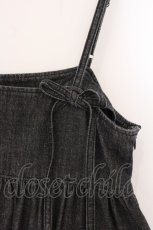 画像2: Candy Stripper / DENIM MINI ONE-PIECE 2 ブラック O-26-05-02-026-PU-OP-IG-OS (2)