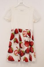 画像1: MILK / ホイップベリーパフワンピース  ホワイトショートケーキ O-26-05-04-036-ML-OP-IG-OS (1)