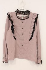 画像1: Rojita / ハートバックルチェーン付き長袖ブラウス F ピンク O-26-05-04-040-LO-BL-OW-OS (1)