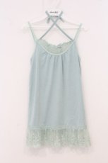 画像1: axes femme / チュールレースホルターキャミソール M サックス O-26-05-04-005-AX-TO-IG-OS (1)