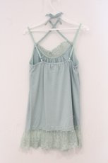 画像3: axes femme / チュールレースホルターキャミソール M サックス O-26-05-04-005-AX-TO-IG-OS (3)