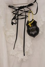 画像2: Neo-Ludwig / フロントレースアップブラウス  ホワイト×ブラック O-26-05-04-050-GO-BL-IG-OS (2)