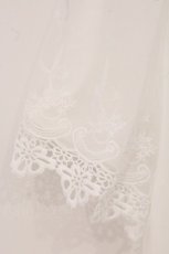 画像2: axes femme / レース重ね袖チュールプルオーバー  シロ O-26-05-04-065-AX-TO-IG-OS (2)
