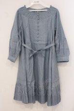 画像1: AmaStacia / 「八十日間世界一周」ビショップスリーブAラインワンピース S ブルー O-26-05-04-071-LO-OP-IG-OS (1)