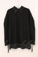 画像1: HARE / 2WAYイソザイオフショルシャツ F ブラック O-26-05-04-080-GO-BL-OW-OS (1)