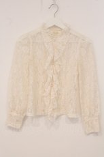 画像1: MILK / ラッシェルレースブラウス  アイボリー O-26-05-04-081-ML-BL-OW-OS (1)