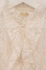 画像2: MILK / ラッシェルレースブラウス  アイボリー O-26-05-04-081-ML-BL-OW-OS (2)