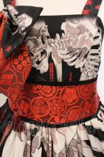 画像2: Royal Princess Alice / 新がしゃどくろ　ロングドレス  クロ×アカ O-26-05-04-103-LO-OP-OW-OS (2)