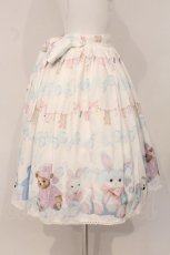 画像3: axes femme kawaii / ランドリー柄スカート  シロ O-26-05-04-114-AX-SK-IG-OS (3)