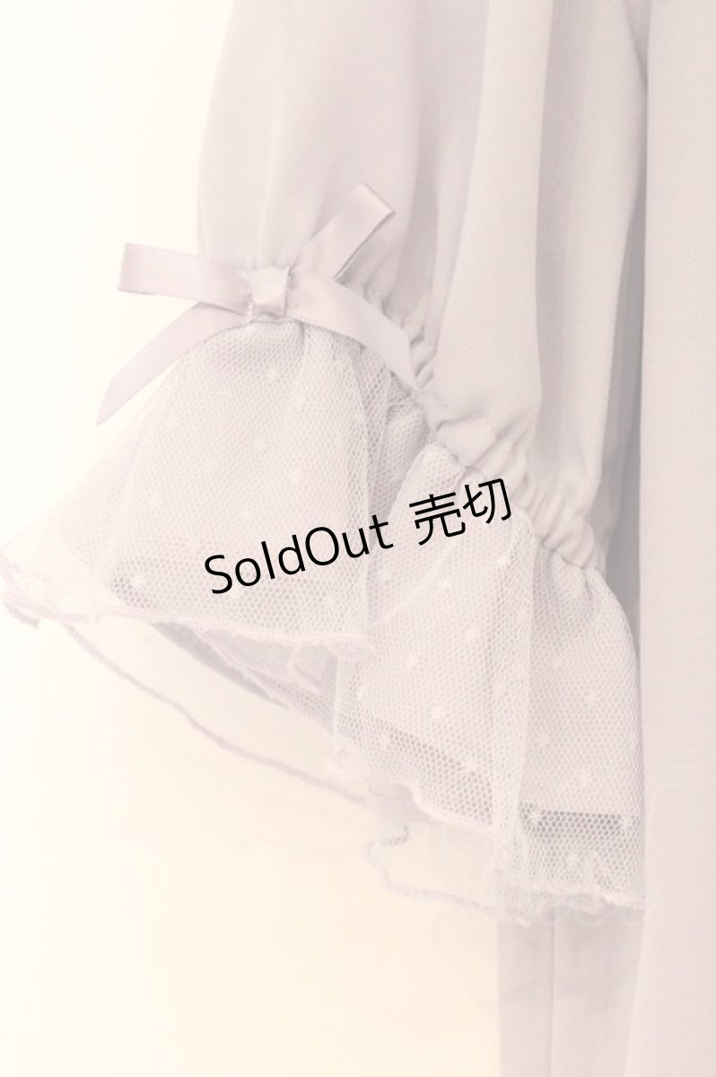 画像3: axes femme kawaii / プチリボン半袖ブラウス  ラベンダー O-26-05-04-122-AX-BL-IG-OS (3)