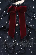 画像2: axes femme kawaii / 星柄ブラウス  ネイビー O-26-05-04-125-AX-BL-IG-OS (2)