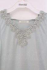 画像2: axes femme / モチーフレースタンクトップ M ミント O-26-05-04-002-AX-TO-IG-OS (2)