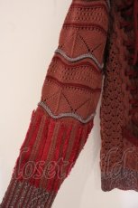 画像4: rurumu: / Agnus Dei knit cowichan（アニュス デイ ニットカーディガン）  レッド系 O-26-05-05-051-LO-TO-IG-OS (4)
