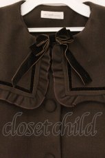 画像2: m petit by misako / セーラー襟ショートコート L ブラウン O-26-05-05-052-LO-CO-IG-OS (2)