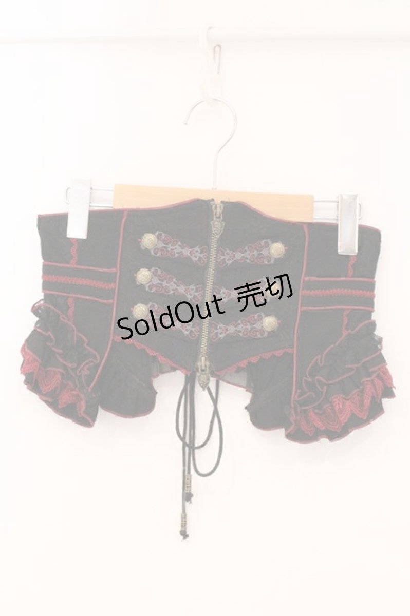 画像1: OZZ ANGELO / Capricious Kitty Corset　コルセット  ブラック×レッド O-26-05-05-062-OO-TO-IG-OS (1)