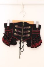 画像1: OZZ ANGELO / Capricious Kitty Corset　コルセット  ブラック×レッド O-26-05-05-062-OO-TO-IG-OS (1)