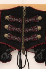 画像2: OZZ ANGELO / Capricious Kitty Corset　コルセット  ブラック×レッド O-26-05-05-062-OO-TO-IG-OS (2)