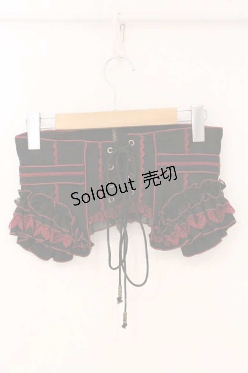 画像4: OZZ ANGELO / Capricious Kitty Corset　コルセット  ブラック×レッド O-26-05-05-062-OO-TO-IG-OS (4)