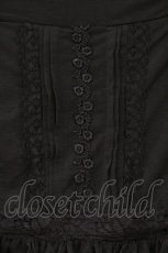 画像2: Ozz oneste / 刺繍入りペチパンツ  ブラック O-26-05-05-063-OO-PA-IG-OS (2)