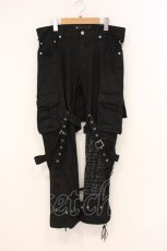 画像1: REACH Produced by Keystation / レースアップボンテージパンツ L ブラック O-26-05-05-064-PU-PA-OW-OS (1)