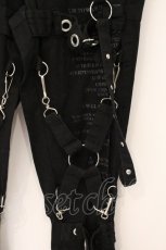 画像2: MAD / 英字ptボンテージパンツ M ブラック O-26-05-05-065-PU-PA-OW-OS (2)