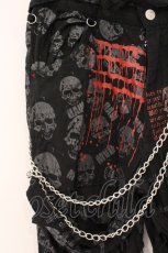 画像2: MAD / スカルpダメージガーゼボンテージパンツ M ブラック O-26-05-05-067-PU-PA-OW-OS (2)