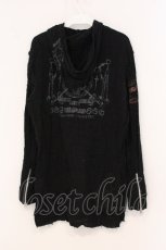 画像4: MAD / スラッシュダメージガーゼZIPパーカー L ブラック×レッド O-26-05-05-073-PU-TO-OW-OS (4)