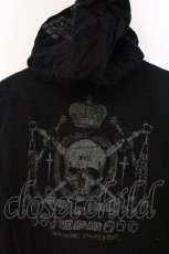画像5: MAD / スラッシュダメージガーゼZIPパーカー L ブラック×レッド O-26-05-05-073-PU-TO-OW-OS (5)