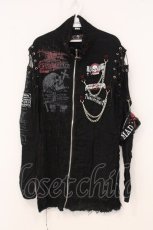 画像1: MAD / ショルダーレースアップZIPトップス L ブラック O-26-05-05-074-PU-TO-OW-OS (1)