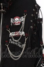 画像2: MAD / ショルダーレースアップZIPトップス L ブラック O-26-05-05-074-PU-TO-OW-OS (2)