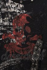 画像2: MAD / レースレイヤードダメージカットソー F ブラック O-26-05-05-075-PU-TO-OW-OS (2)