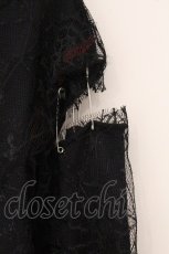 画像4: MAD / レースレイヤードダメージカットソー F ブラック O-26-05-05-075-PU-TO-OW-OS (4)