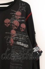 画像2: MAD / パッチ配色スラッシュダメージカットソー L ブラック×レッド O-26-05-05-076-PU-TO-OW-OS (2)
