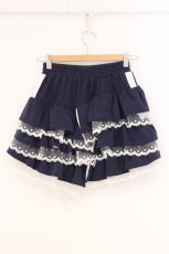 画像3: Candy stripper / JERSEY FRILL SHORTS ショートパンツ  ネイビー O-26-05-05-001-PU-PA-IG-OS (3)