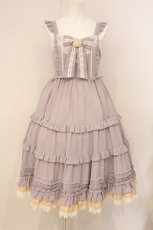 画像1: Alice Girl / 椿の花が咲く頃にジャンパースカート M ラベンダー O-26-05-05-080-LO-OP-IG-OS (1)