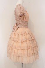 画像4: Pina sweetcollection / シフォンフリルワンピース  ピンク O-26-05-05-081-LO-OP-IG-OS (4)