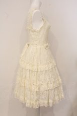 画像4: metamorphose / 総レースおめかしセット　ジャンパースカート単品  オフシロ O-26-05-05-086-ME-OP-IG-OS (4)