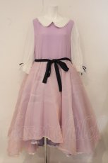 画像1: Favorite / みんなで作ったフイッシュテールワンピース XL ラベンダー×オレンジ×シロ O-26-05-05-087-LO-OP-IG-OS (1)