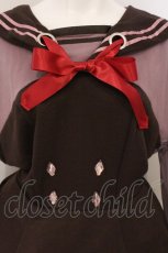 画像2: Favorite / 淡嶋えふさんデザインコラボ企画 セーラー×ジャージ風うさちゃんパーカーワンピース M ピンクブラウン O-26-05-05-089-LO-OP-IG-OS (2)