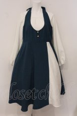 画像1: Favorite / 福袋 2023 受付嬢 ワンピース  ターコイズ×ホワイト O-26-05-05-090-LO-OP-IG-OS (1)