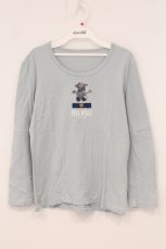 画像1: PINK HOUSE / チェックテディプリントカットソー  サックス O-26-05-05-093-LO-TO-IG-OS (1)
