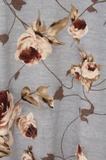 画像2: INGEBORG / 薔薇プリントカットソー S サックス O-26-05-05-094-LO-TO-IG-OS (2)